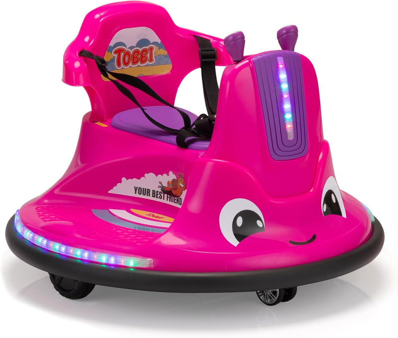 12V Electric Snail-Shaped Ride-On Car for Toddlers with Remote Control and Safety Bumper