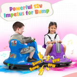 12V Electric Snail-Shaped Ride-On Bumper Car for Toddlers with Remote Control