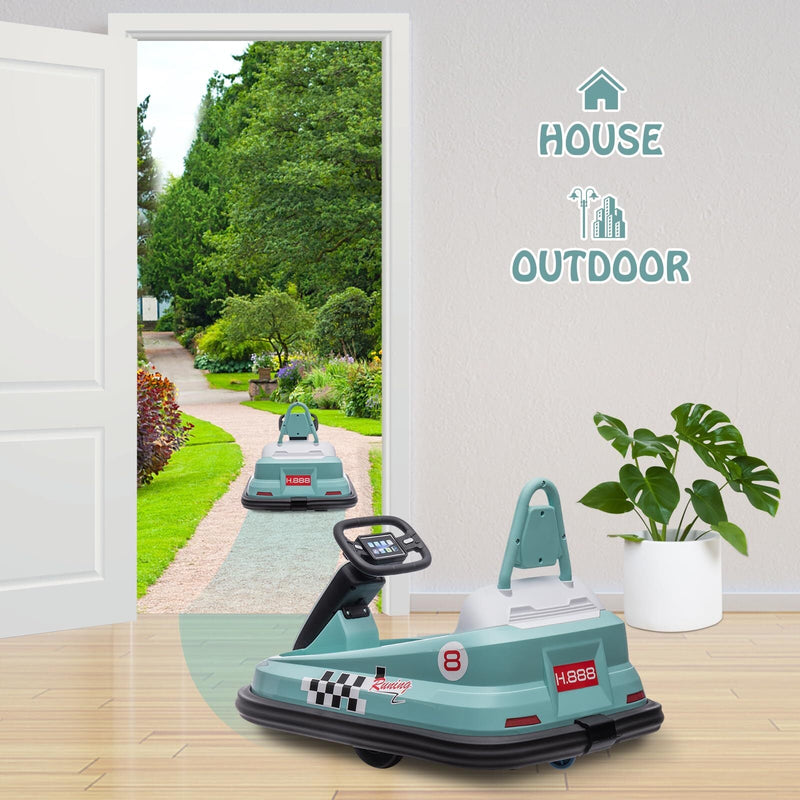 Electric 6V Ride-On Bumper Car Toy for Toddlers Ages 3-6 Boys and Girls