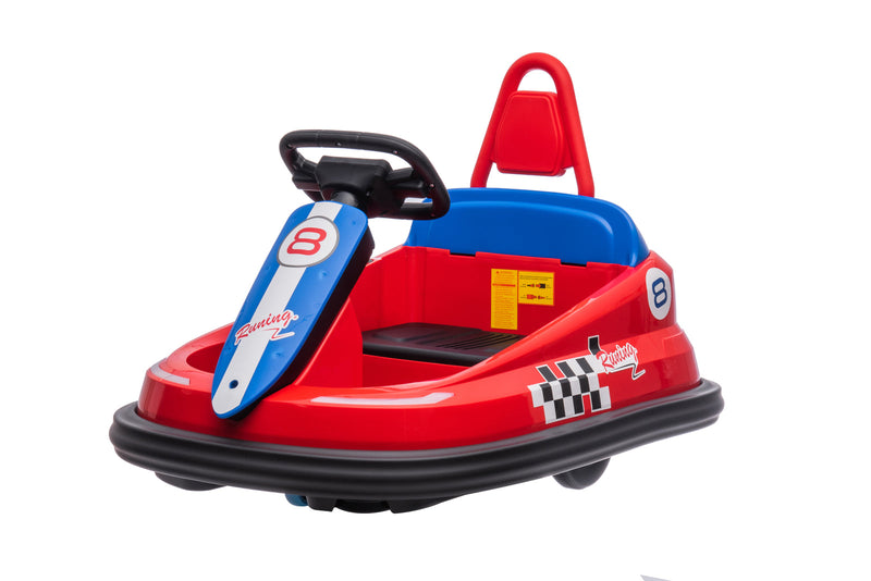 Electric 6V Ride-On Bumper Car Toy for Toddlers Ages 3-6 Boys and Girls