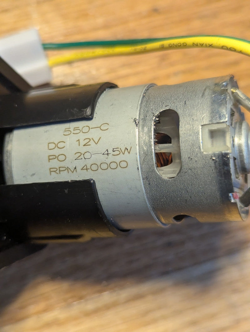 Electric Gearbox Motor 12V 40000 RPM Reversible Direction