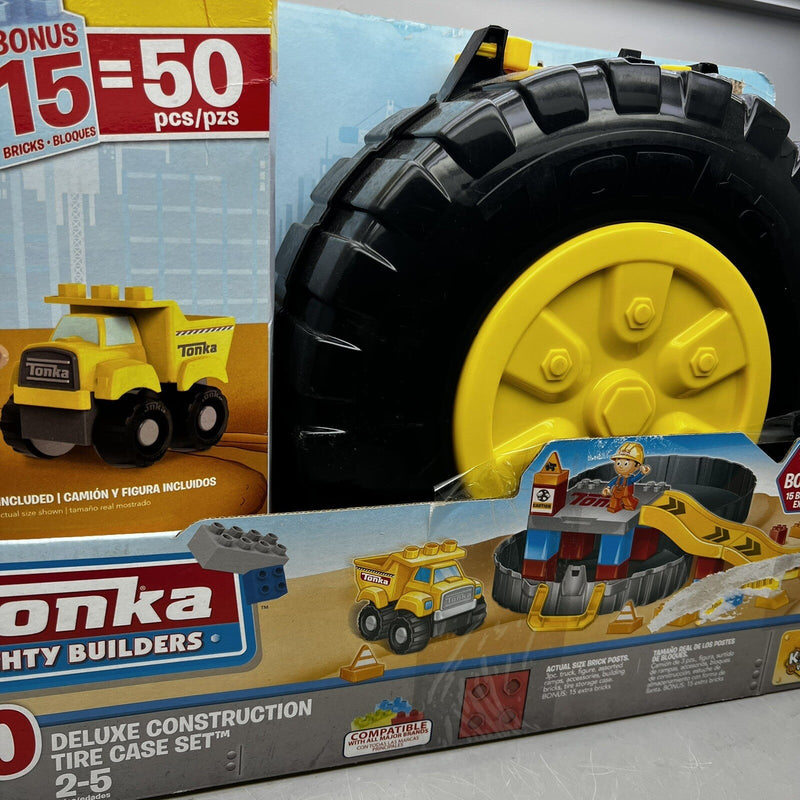 Mighty Minis Deluxe Construction Tire Case Set 50-Piece Toy Collection