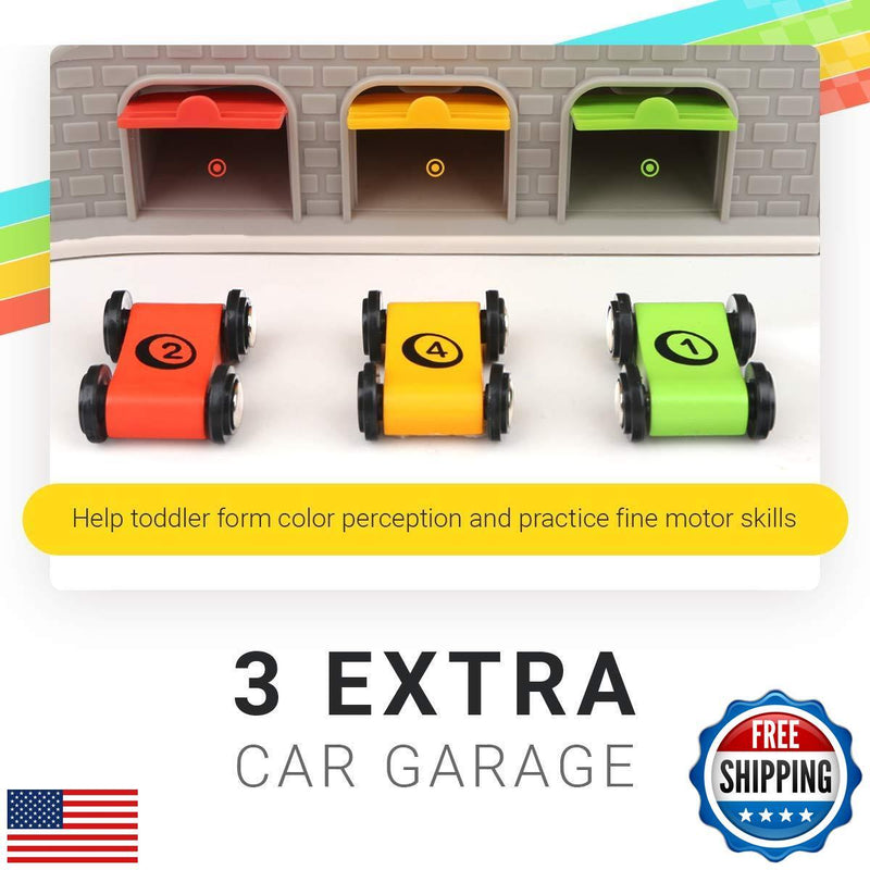 Bright Car Ramp Race Track Toy for Toddlers Ages 2-4 Years