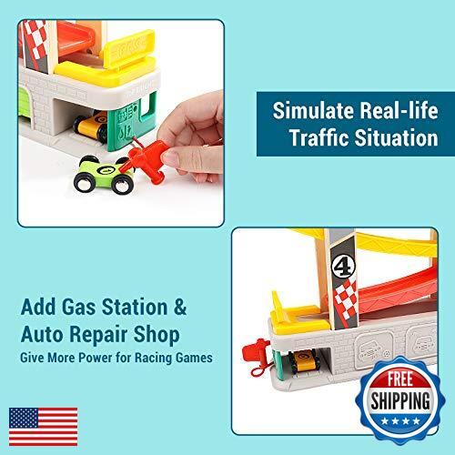 Bright Car Ramp Race Track Toy for Toddlers Ages 2-4 Years