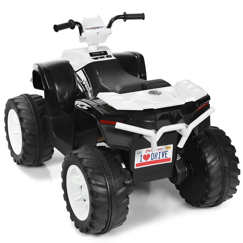 12V Electric Kids Quad ATV Ride-On Car with LED Lights