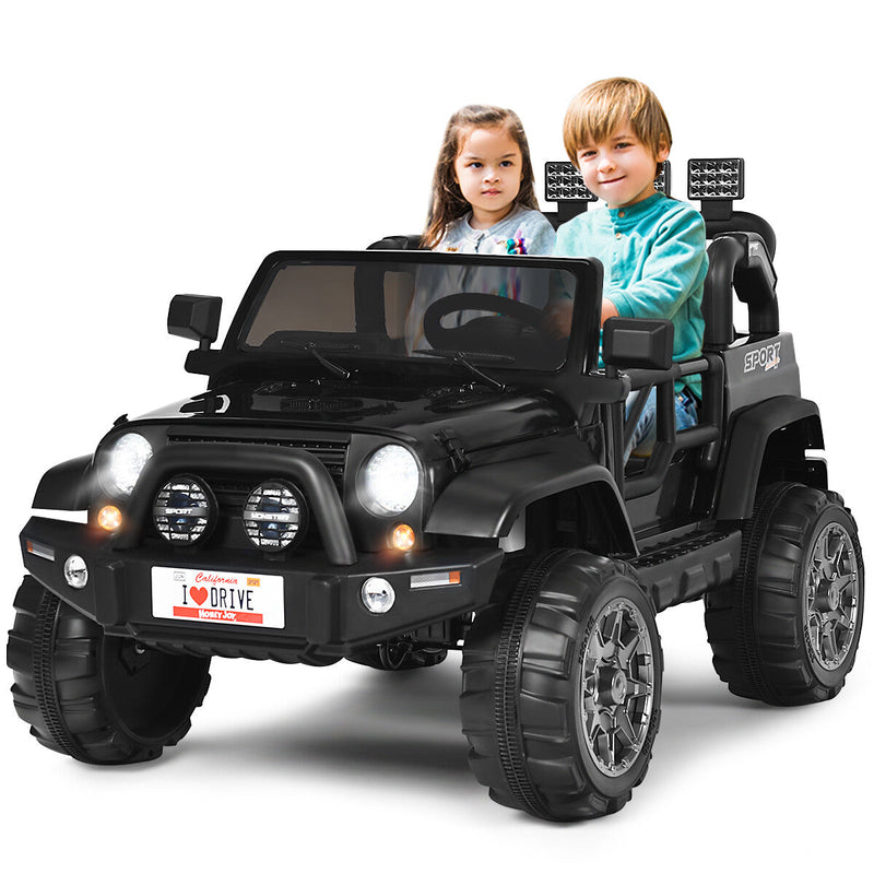 12V Electric Kids Ride-On Jeep Truck with Remote Control Toy Car