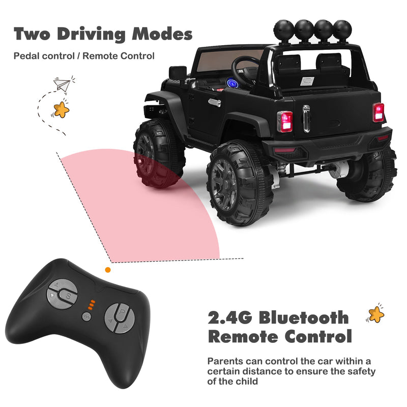 12V Kids Electric Ride-On Truck with 2.4GHz Remote Control