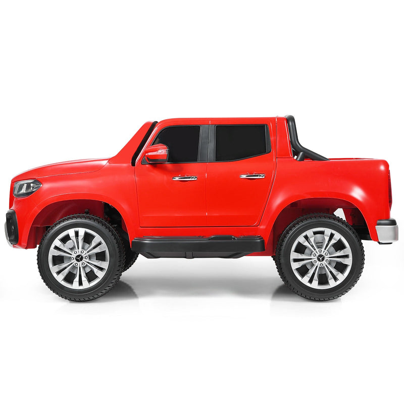 2-Seater Electric Kids Ride-On Licensed Red Benz Toy Car