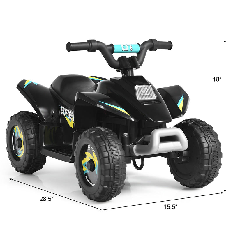 6V Battery-Powered Mini Electric Quad ATV Ride-On Toy for Toddlers