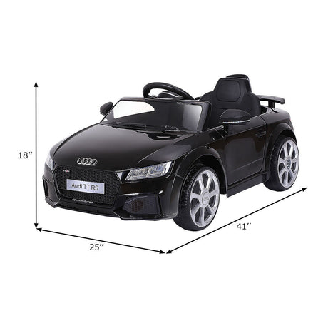 12V Electric Mini Ride-On Audi TT RS Kids Car Toy Buggy Black