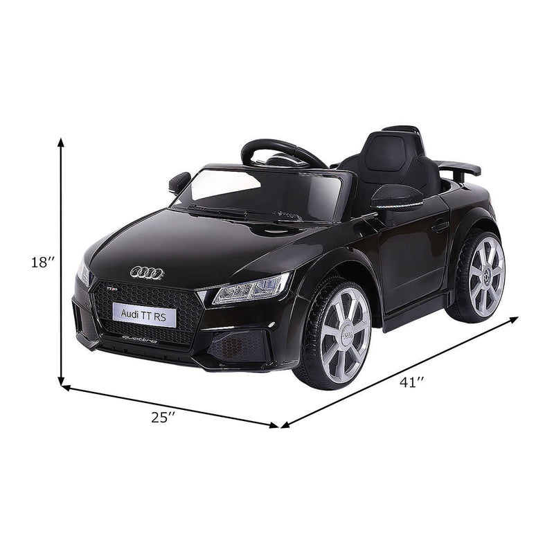 12V Electric Mini Ride-On Audi TT RS Kids Car Toy Buggy Black
