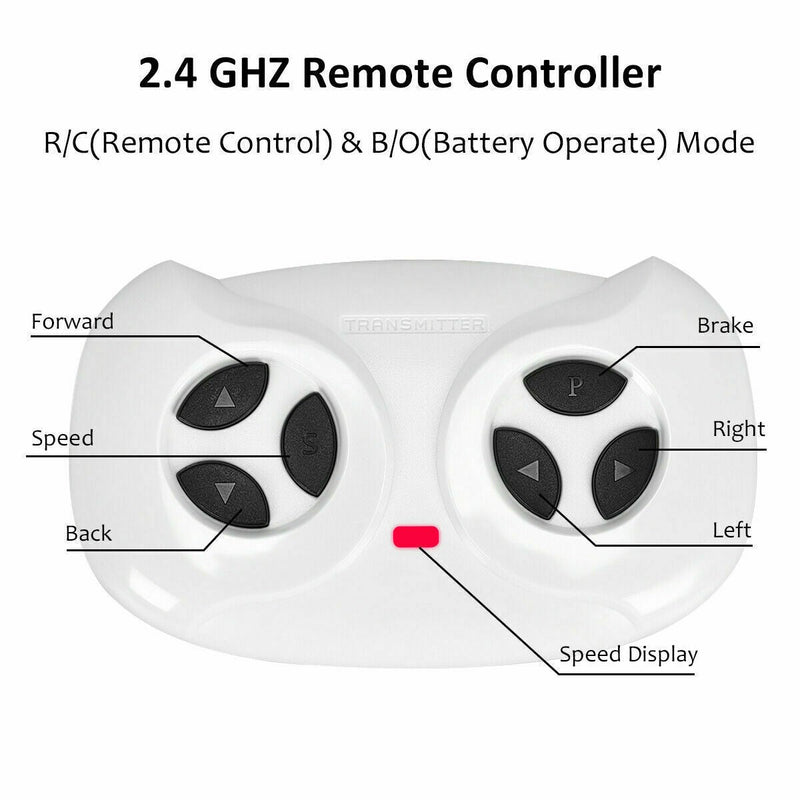 Kids Electric Ride-On Truck with 2.4 GHz Remote Controller