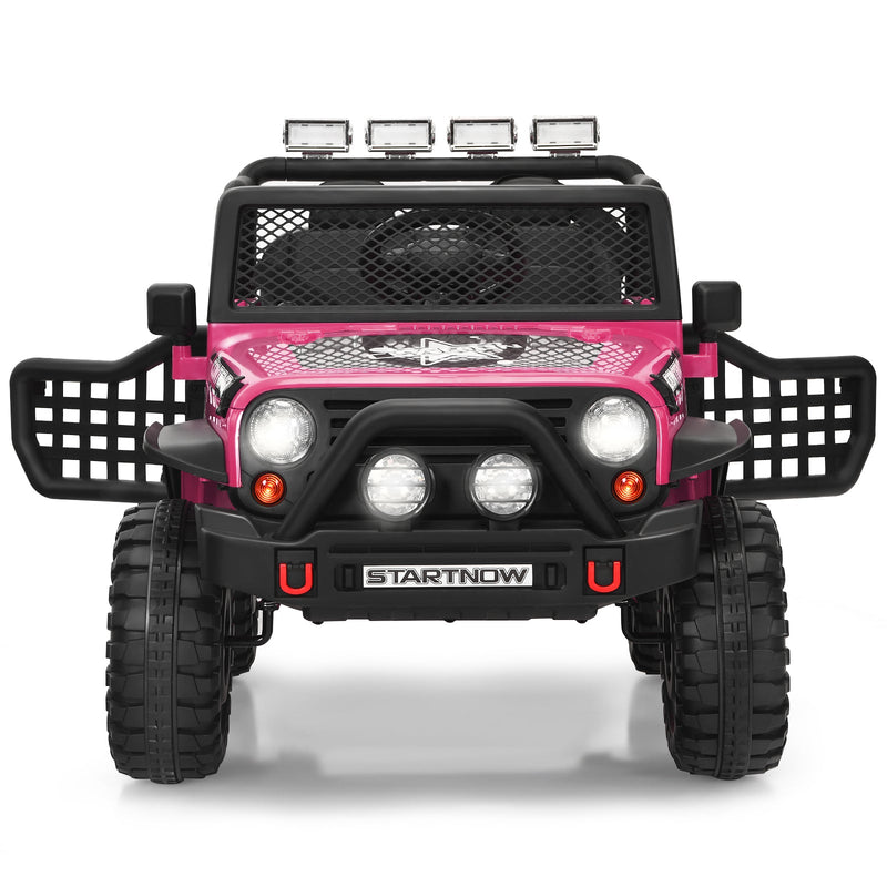 12V Electric Kids Ride-On Truck with Remote Control and Rechargeable Battery