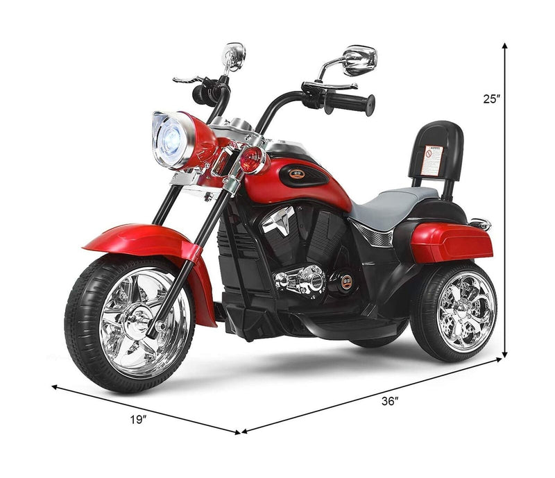Topment Kids Electric Motorcycle, 6 V Rechargeable Battery Powered Ride on Toy