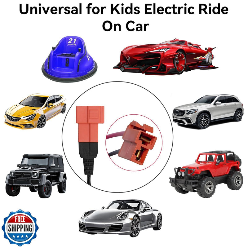 12V Battery Charger for Kids Ride-On Electric Bump Car Toy