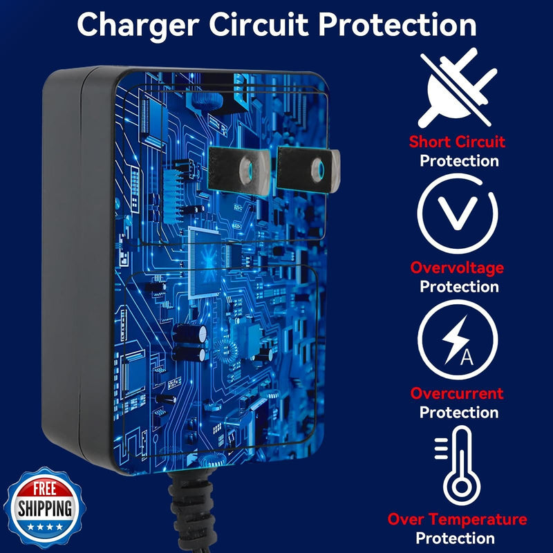 24V Battery Charger for Kids Electric Ride-On Car Toy with 24 Volt Power Bump