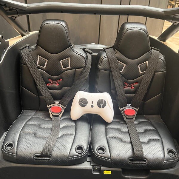 48V XL Can-Am Maverick Ride-On UTV Toy with Remote Control 4WD in Orange