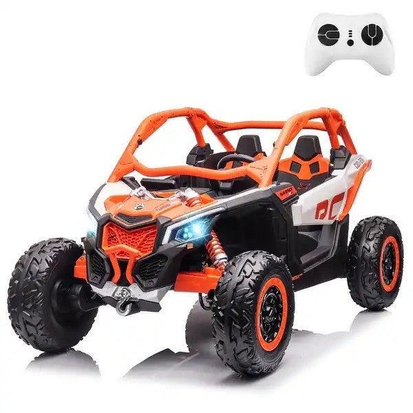 48V XL Can-Am Maverick Ride-On UTV Toy with Remote Control 4WD in Orange