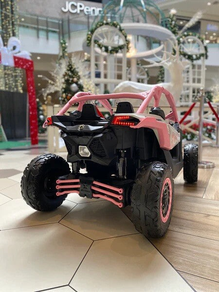 48V XL Pink Remote Control 4WD Ride-On Can-Am Maverick UTV Toy