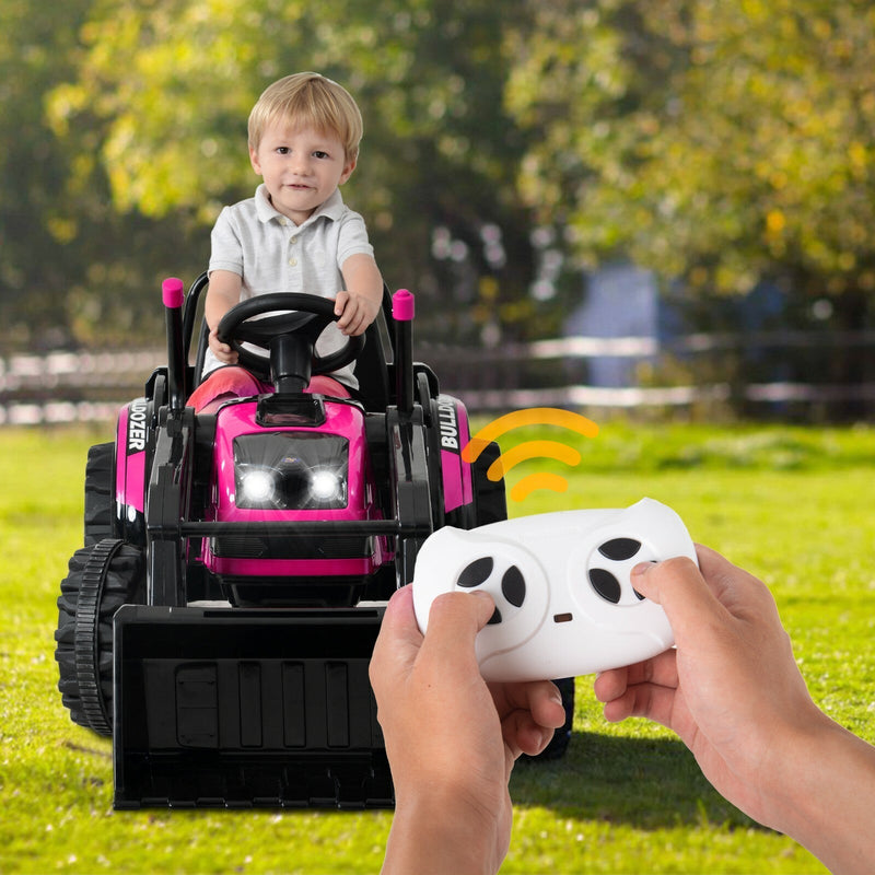 Toddler Ride-On Bulldozer Construction Vehicle Toy for Kids