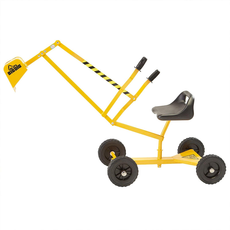 Kids 3+ Ride-On Excavator Sand Digger with 360-Degree Rotating Base, Yellow