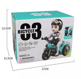 Stunt Bicycle Toy with 360-Degree Rotation, Light Effects, and Sound for Kids