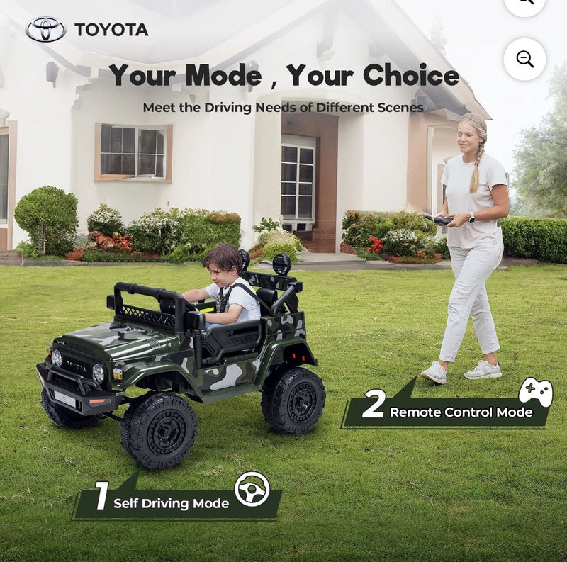 Kids Electric Ride-On FJ Cruiser Truck 12V with 7Ah Battery and Remote Control