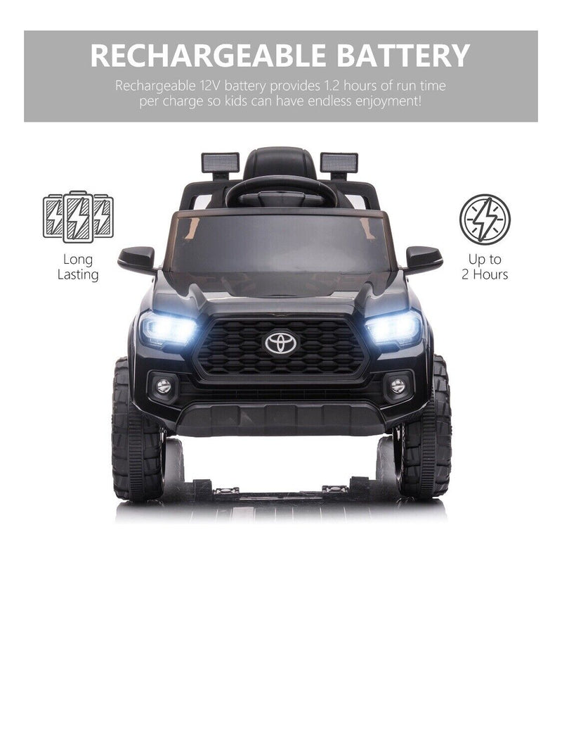 Toyota Tacoma Series 12V Kids Battery Powered Ride-On Toy Car - Officially Licensed and Ready for Adventure!