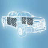 SoundSkins | 2022+ Toyota Tundra 4-Doors Sound Deadening Vehicle Specific Kit | SSK-TUND4DRV2 | 3 Layers (Acoustic Foam, Foil, Rubber Butyl), 23 sq ft SoundSkins Global