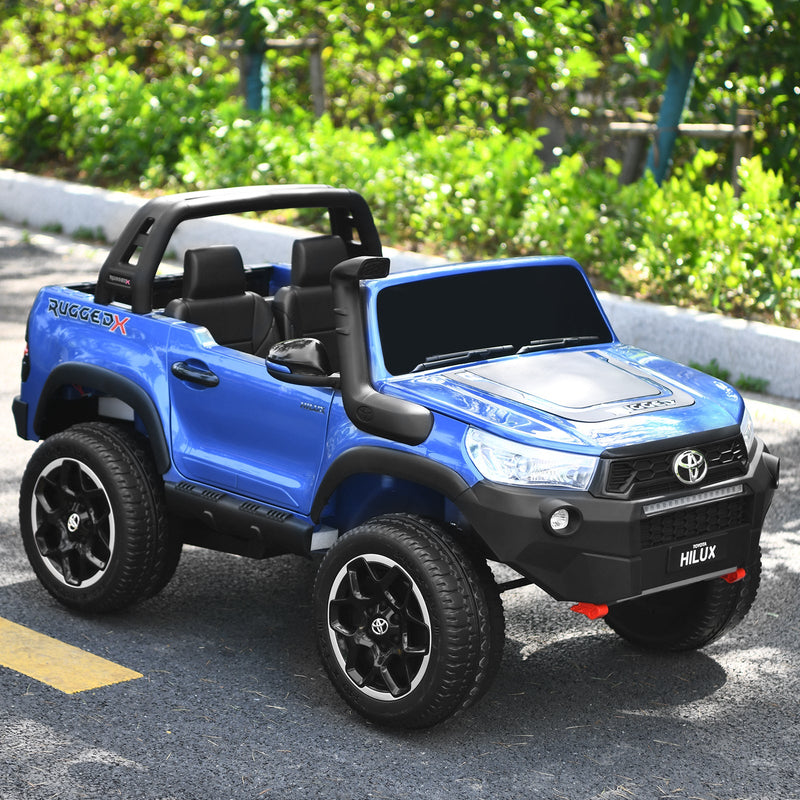 2-Seater Toyota Hilux Ride On Truck with Remote Control - 4WD, 2*12V Battery Powered