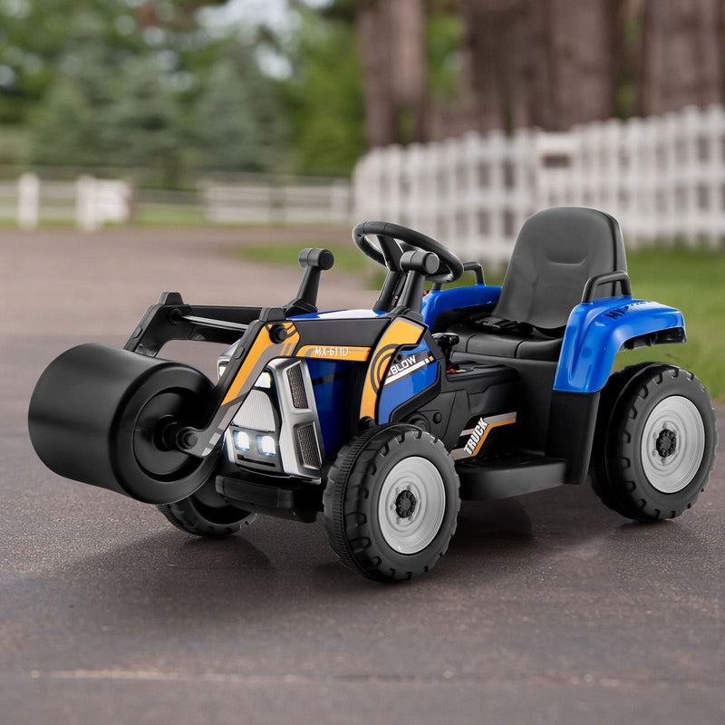 12V Electric Tractor with Remote Control, Music, and LED Lights for Kids