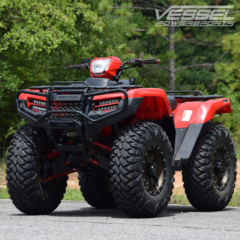Dual Wide 8" LED Headlights for 2014+ Honda Rancher, Foreman, Rubicon Vessel Powersports