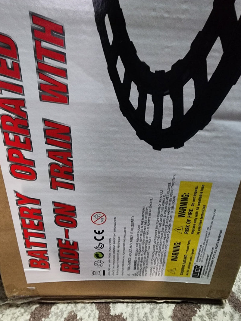 6-Volt Battery Powered Ride-On Train Vehicle with Track Set