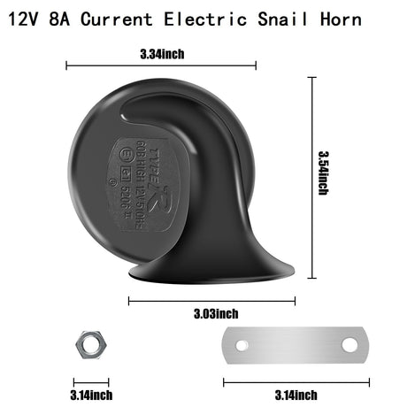 130dB Super Loud 12V Waterproof Electric Train and Marine Truck Horn