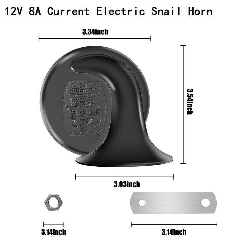 130dB Super Loud 12V Waterproof Electric Train and Marine Truck Horn