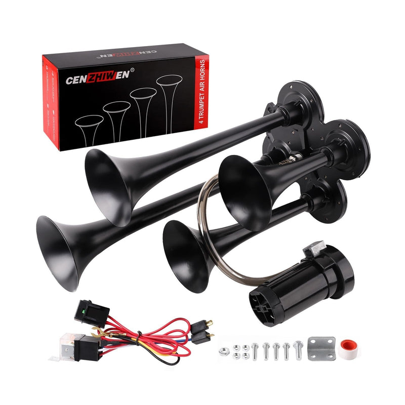 Train Horn Kit with Compressor – Ultra Loud Air Horn for Vehicles