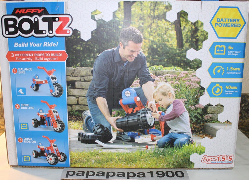 Transform Your Child's Playtime with the Huffy Boltz 6V Battery Ride-On Toy - Build 3 Unique Rides!