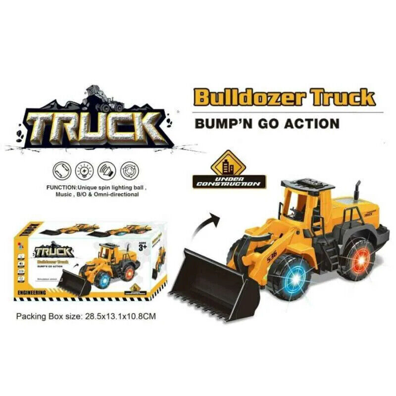 Battery Operated Bulldozer Truck with Light and Music Simulation