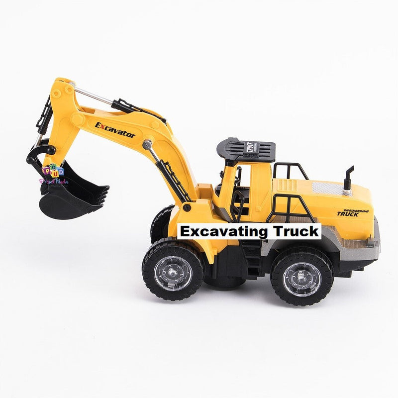 Battery Operated Excavator Truck with Light and Sound Simulation