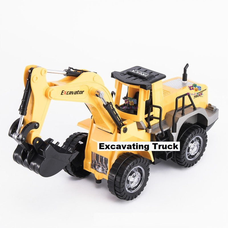 Battery Operated Excavator Truck with Light and Sound Simulation
