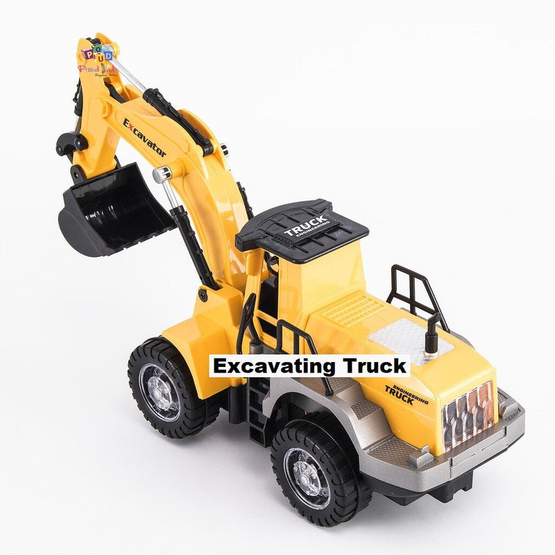 Battery Operated Excavator Truck with Light and Sound Simulation