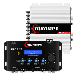 Taramps TS 400x4 2 OHM + PRO 2.4S Car Amplifier & Processor COMBO Taramps USA