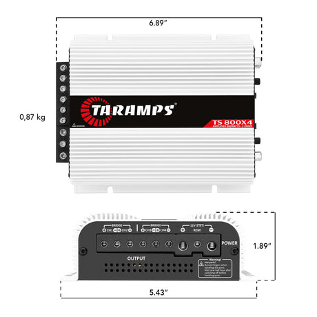 Taramps TS 800x4 Car Audio Amplifier Taramps US