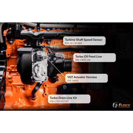 2013-2017 Cummins 6.7L 63MM VGT Cheetah Turbocharger (FPE-351-1317)