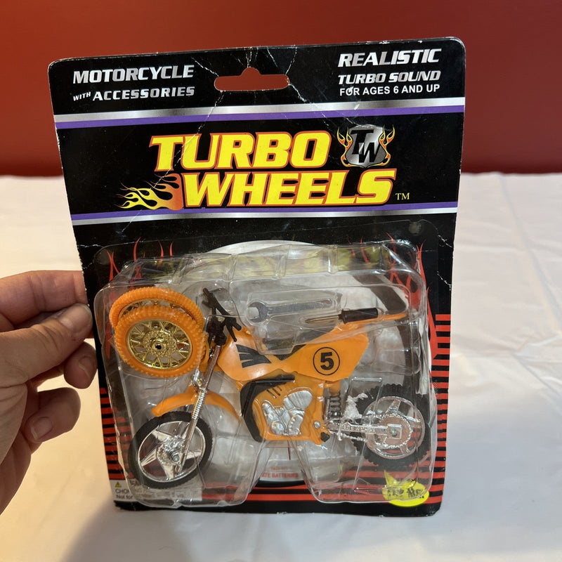 Turbo Wheels Motorcycle with Accessories Set