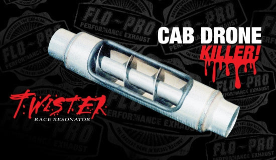 5" Round Body Stainless Diesel Resonator | 4"-5" Inlet/Outlet