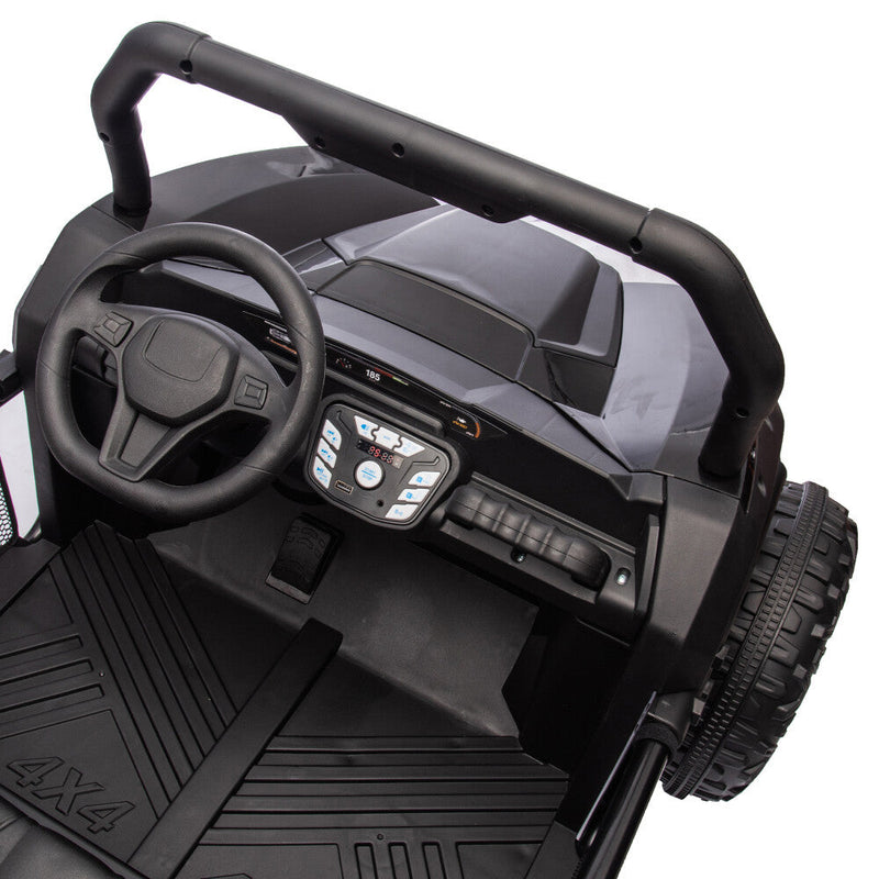 Two-Seater Kids Ride-On with Parental Remote Control, Rear Searchlight, and Bluetooth MP3 for Ages 3+