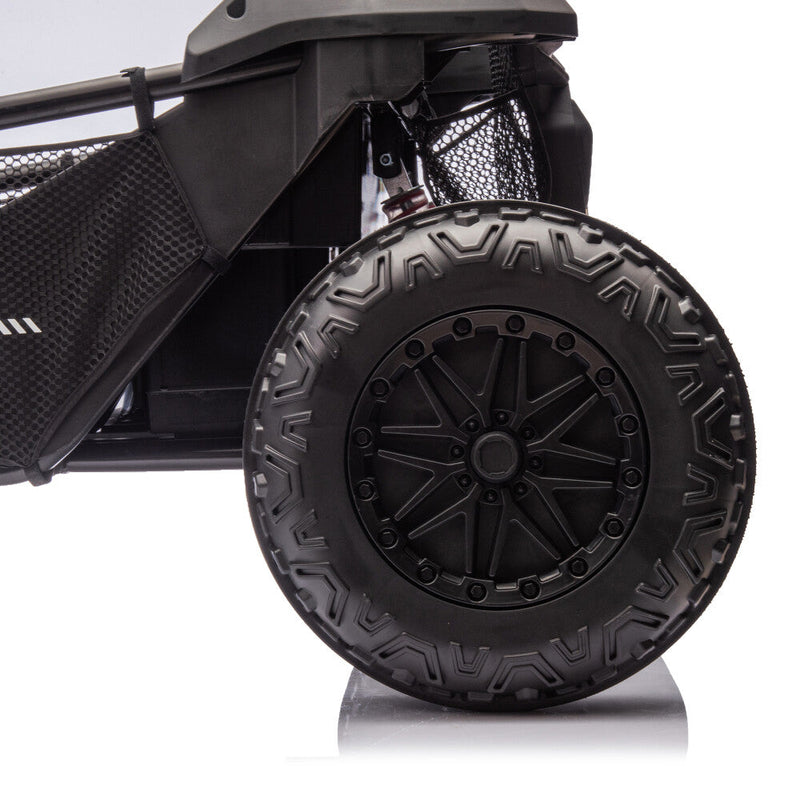 Two-Seater Kids Ride-On with Parental Remote Control, Rear Searchlight, and Bluetooth MP3 for Ages 3+