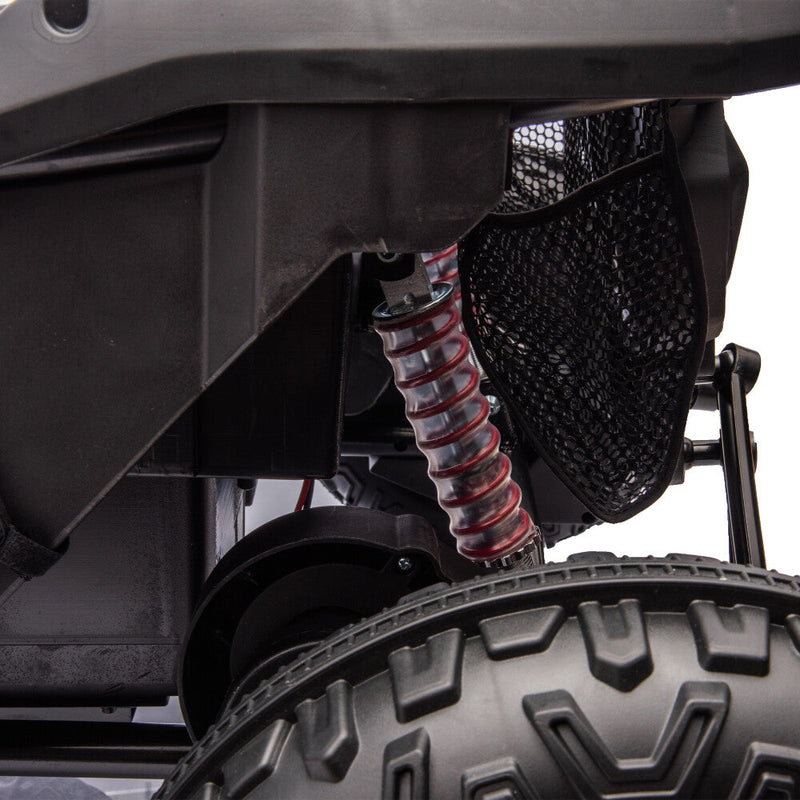 Two-Seater Kids Ride-On with Parental Remote Control, Rear Searchlight, and Bluetooth MP3 for Ages 3+