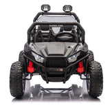Two-Seater Kids Ride-On with Parental Remote Control, Rear Searchlight, and Bluetooth MP3 for Ages 3+